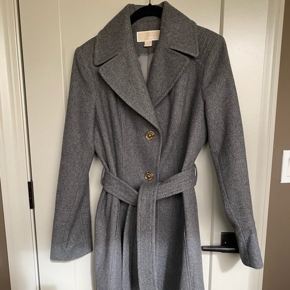 Michael Kors Gray Peacoat - Picture 1 of 5